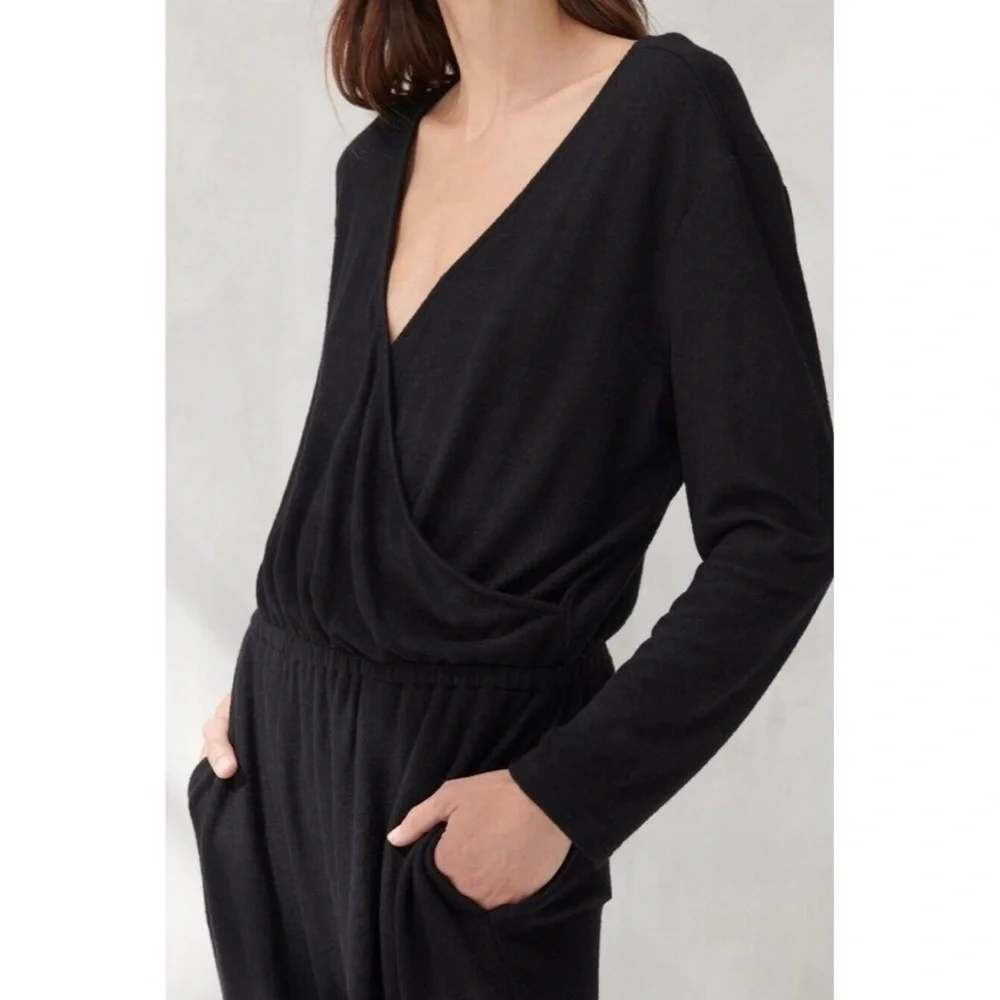 Lucky Brand Brushed Hacci Knit Jumpsuit